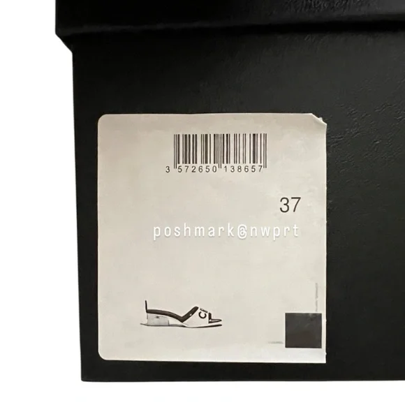 CHANEL 💯 Logo PVC Slides Sandals Mules Transparent Clear Black 37 7 Box Bag SS19 - Picture 16 of 17